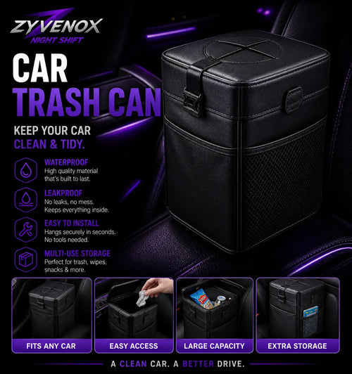Zyvenox Nightshift Car Trash Can Zyvenox NightShift